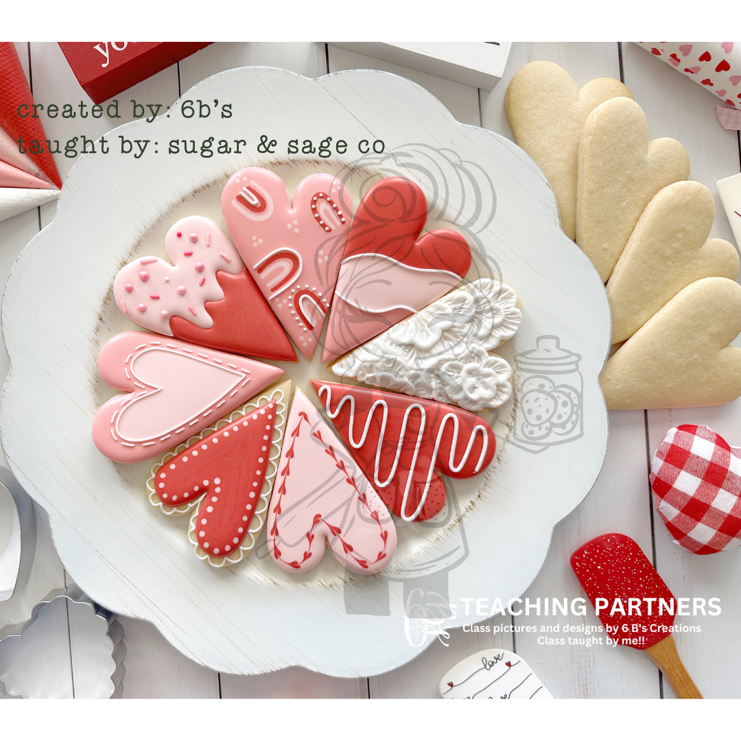 Cookie Decorating - Valentine's Day Platter - The Joyful Gourmet