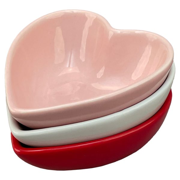 Dish - Heart, Set of 3, 4.25", 6 oz.