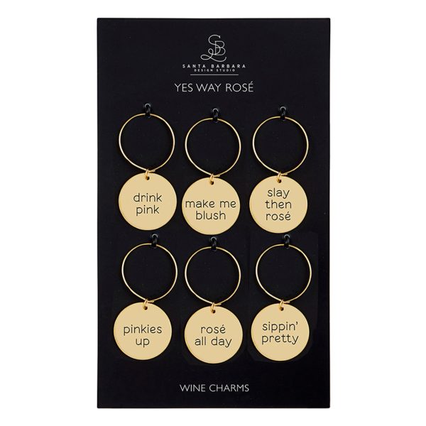 Wine Charm Set - Yes Way Rose