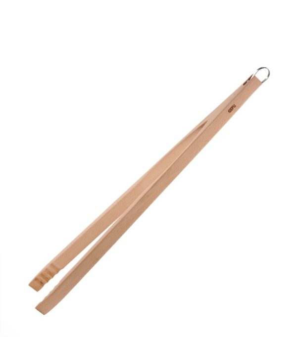 Wood BBQ Tongs