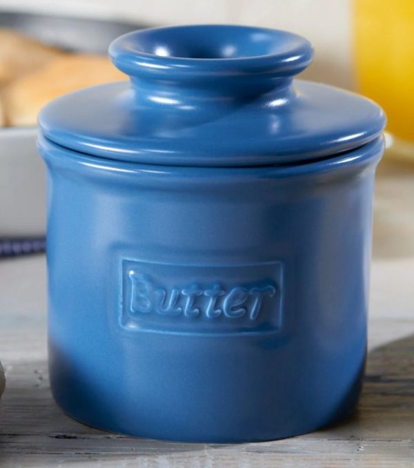 Butter Crock - Retro Matte, Blue